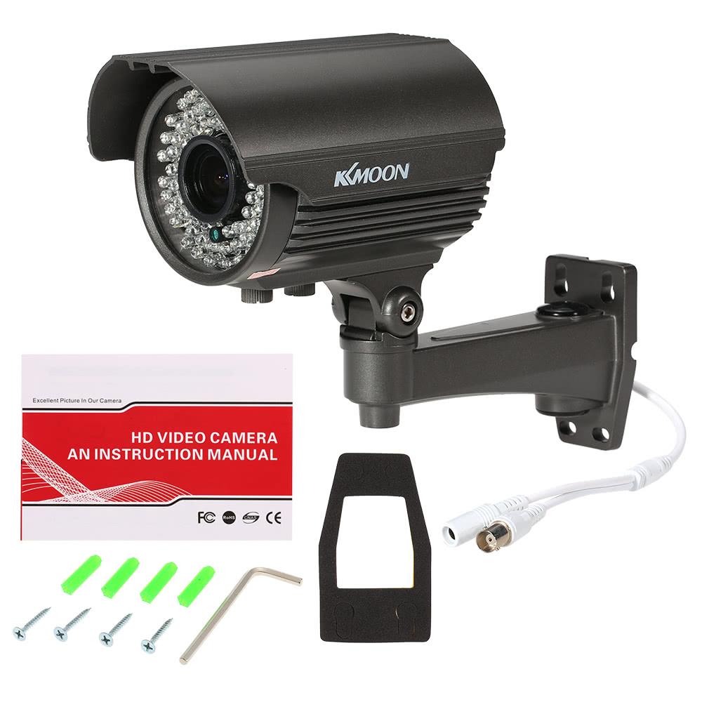 KKmoon 1080P AHD Bullet CCTV Analog Camera Manual Zoom Lens 1/3&rdquo;for Sony CMOS IR LEDS Night Vision Weatherproof Indoor Outdoor Security NTSC System