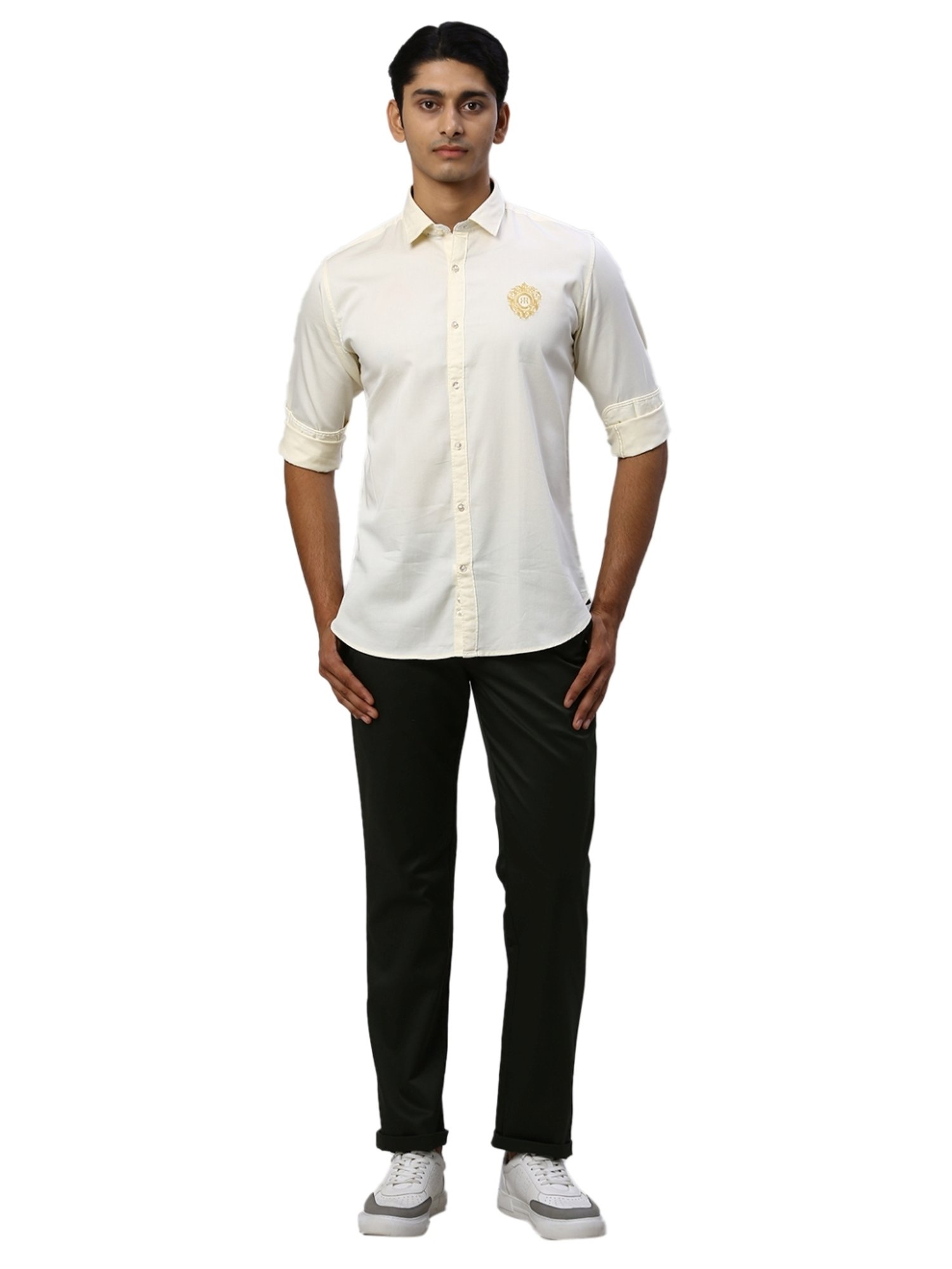 Raymond Beige Slim Fit Shirt