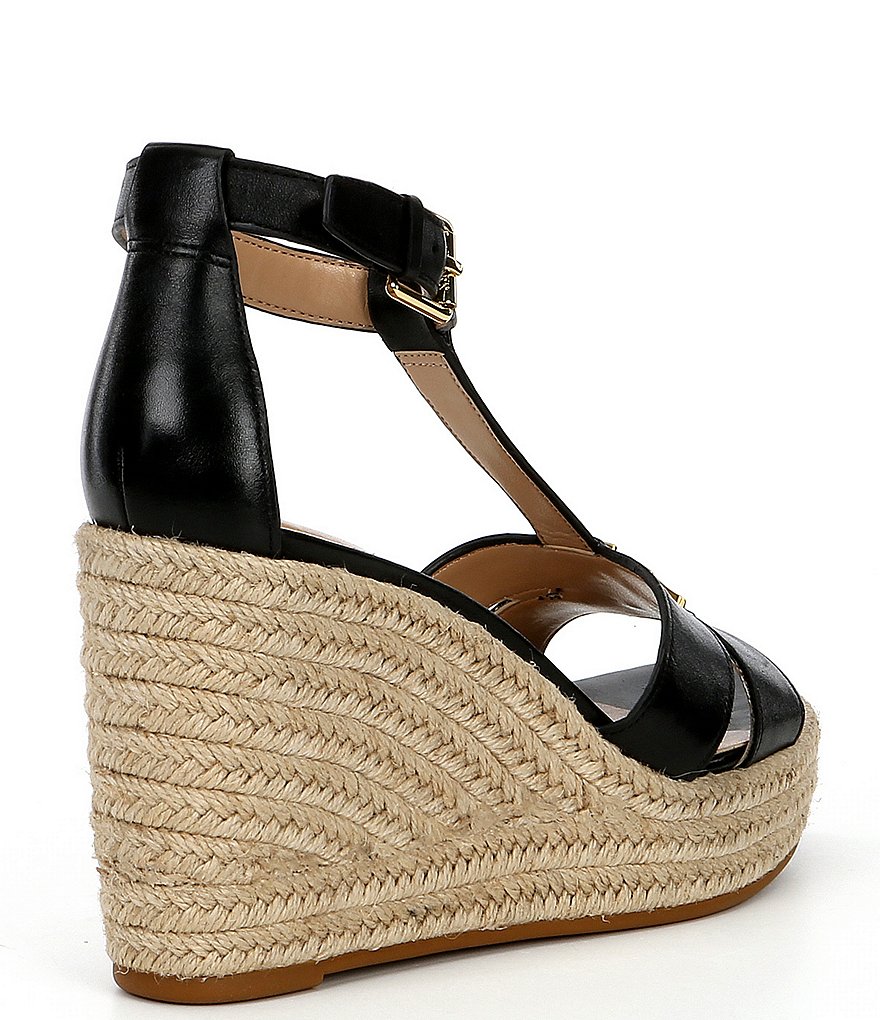 Lauren Ralph Lauren Hale Leather Espadrille Wedges