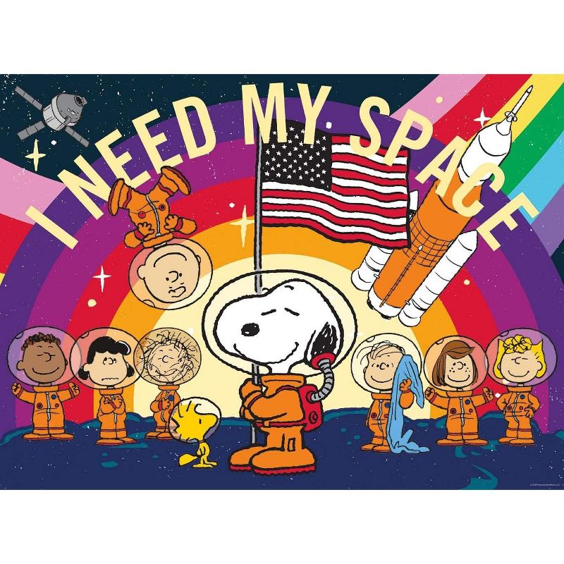 NMR Distribution Peanuts Snoopy in Space 500 Piece Jigsaw Puzzle