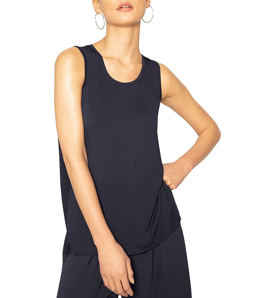 b new york Sustainable Knit Jersey Cape Tank