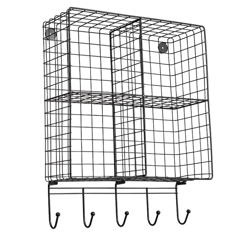 Honey-Can-Do Quad Cube Shelf Black