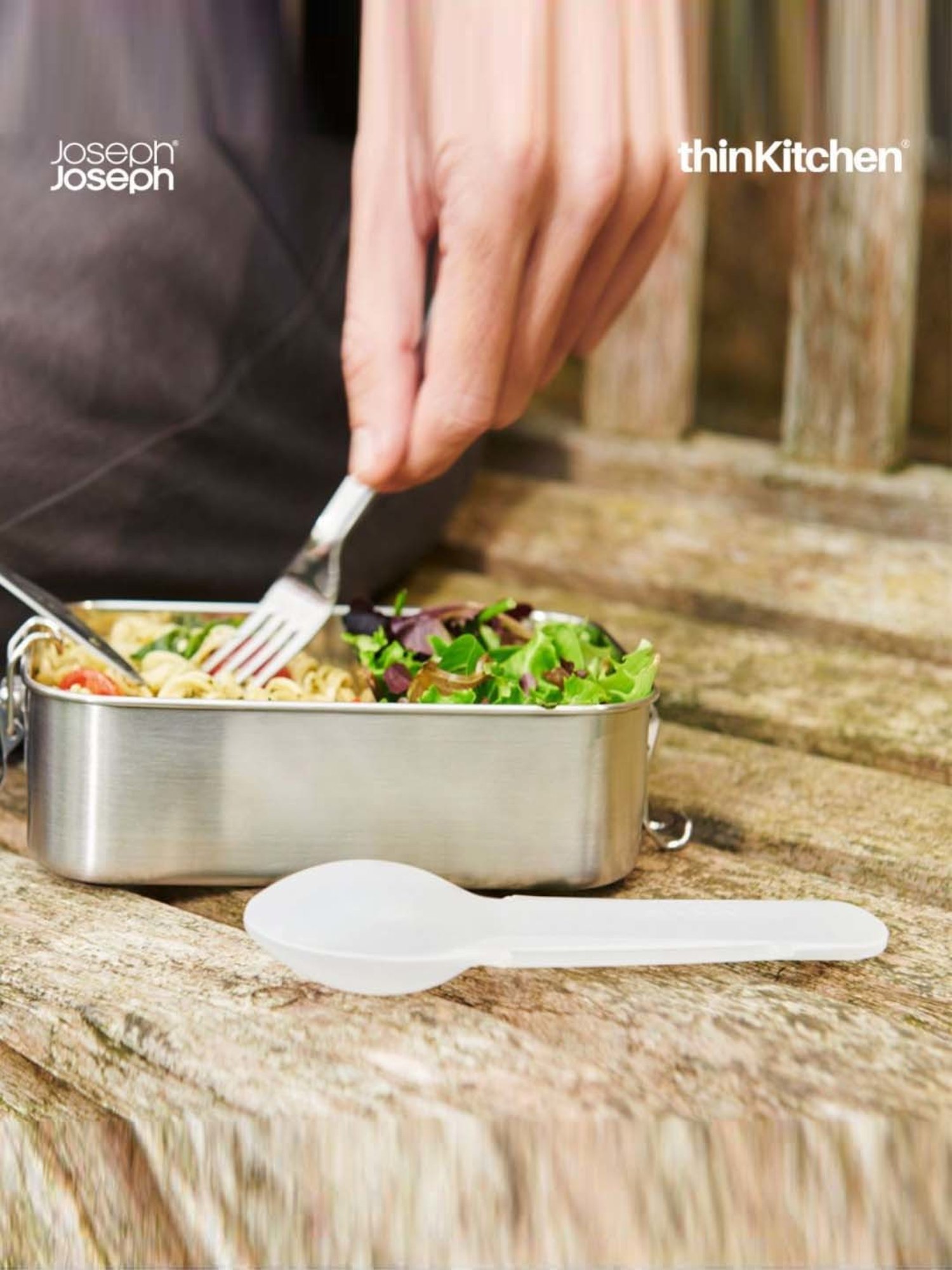 Joseph Joseph Silver Stainless Steel GoEat Cutlery - Set of 3