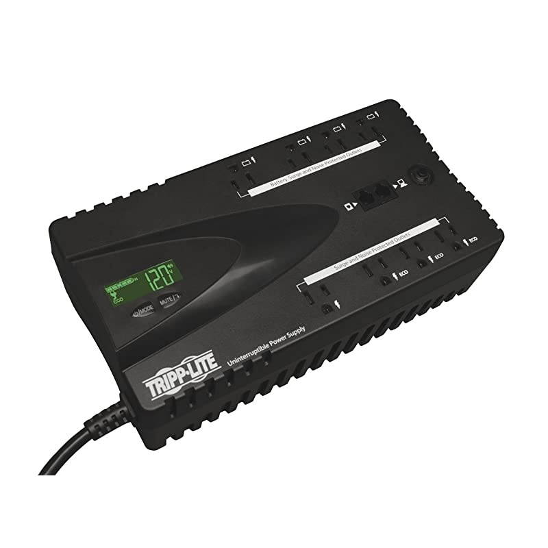 650VA UPS Battery Backup LCD 325W Eco Green USB RJ11 8 Outlets 3 Year Warranty amp $100000 Insurance ECO650LCD