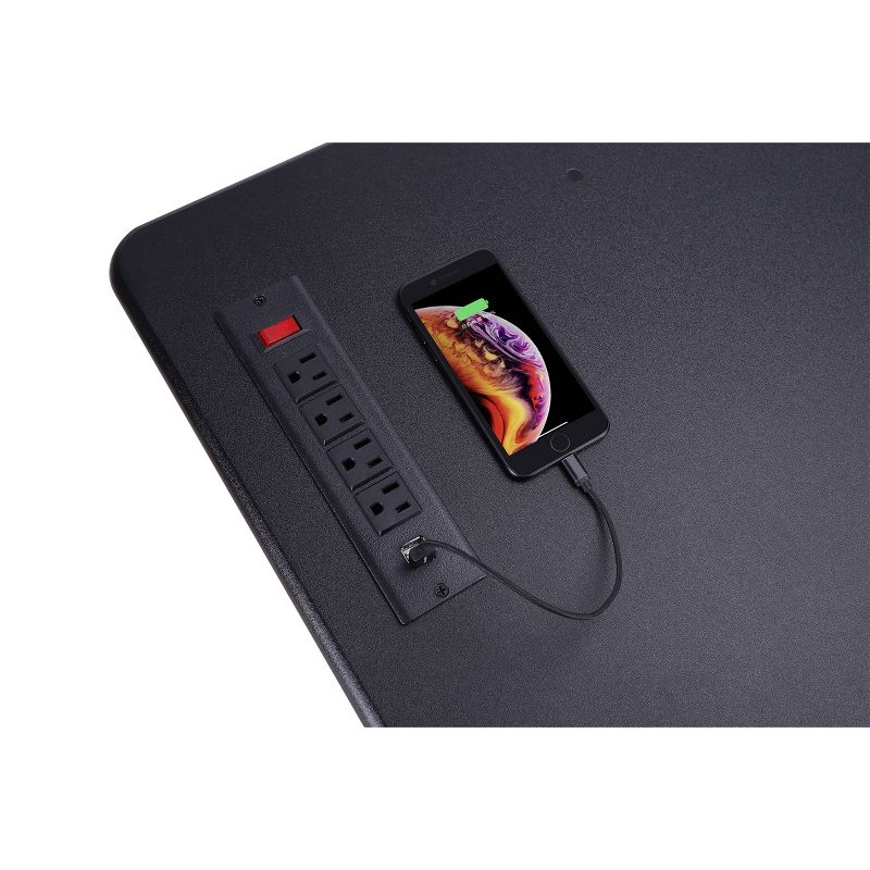 46" Adjustable Height Standing Desk Converter Black - Rocelco