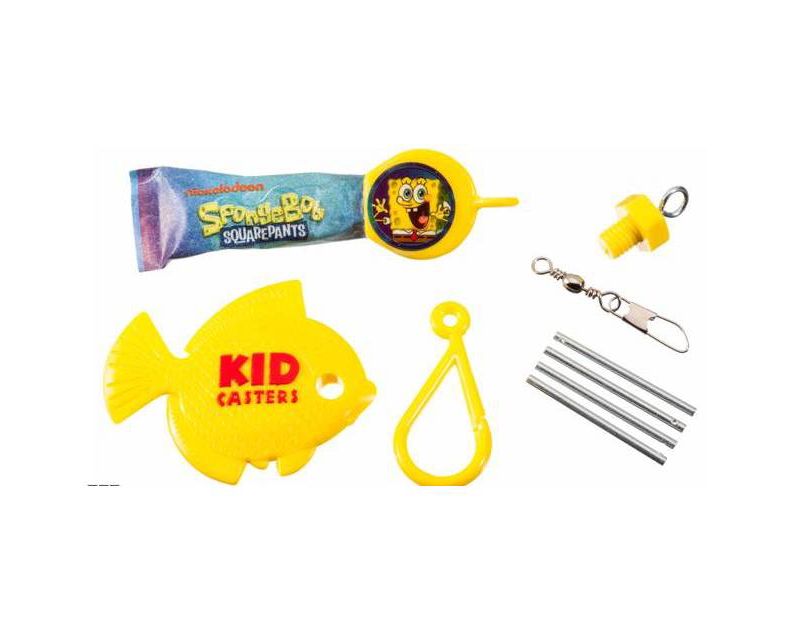 Kid Casters SpongeBob SquarePants No Tangle Fishing Rod - Yellow