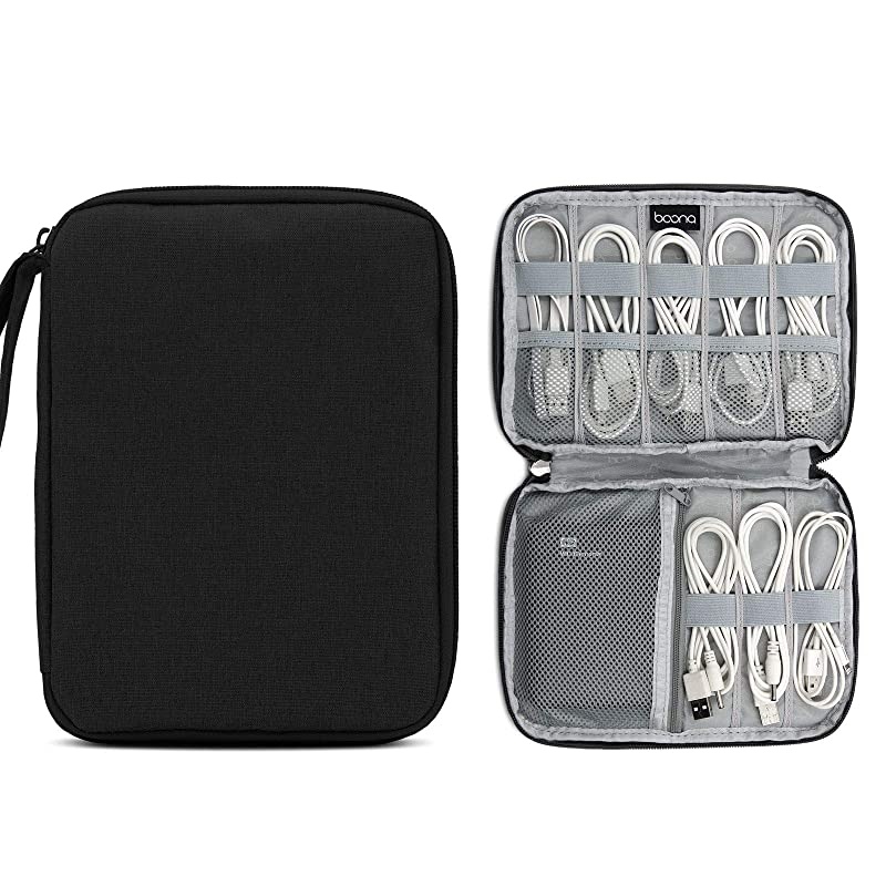Organizer Travel Universal Cable Organizer s Accessories Cases for Cable Single LayerBlackM