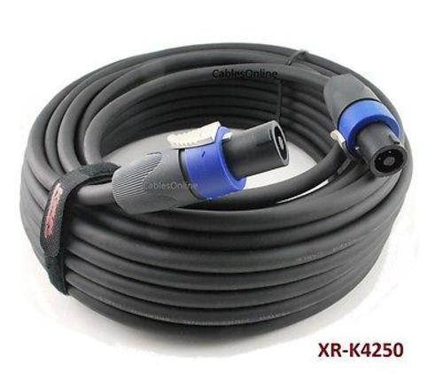 Kirlin 50ft SpeakOn 12AWG NL4FX Pro Audio Speaker Cable w/ NEUTRIK Connectors