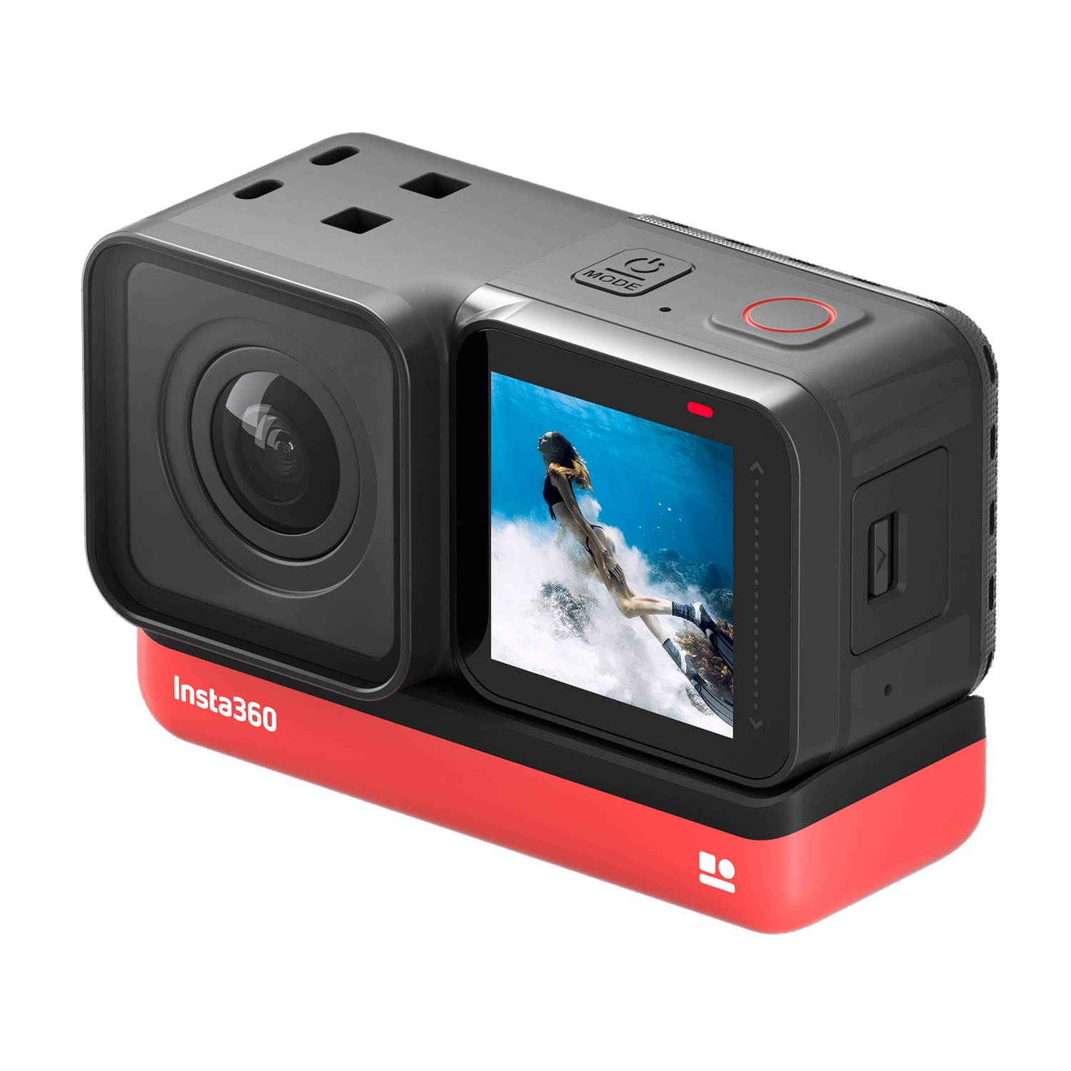 Insta360 ONE R 4K Edition Anti-shake Sports Action Camera 4K Wide Angle Lens Supports FlowState Stabilization 5M Body Waterproof Hyperlapse Voice Control Slow Motion Night Shot HDR Photo Video