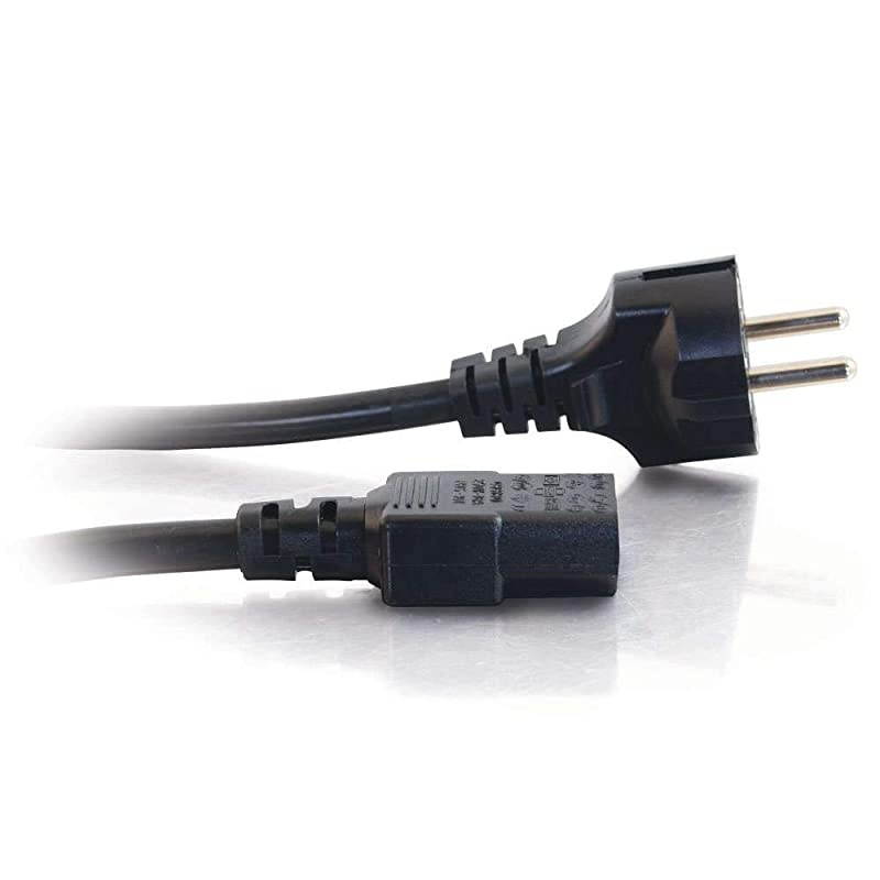 03138 14 AWG European Power Cord CEE77 to IEC320C13 TAA Compliant Black 820 Feet 25 Meters