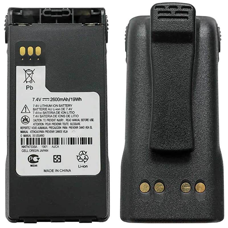 NNTN7335A 2600mAh 74V Liion Replacement TwoWay Radio Battery for Motorola NNTN7554 NNTN7335B XTS1500 XTS2500 Talkabout Radios