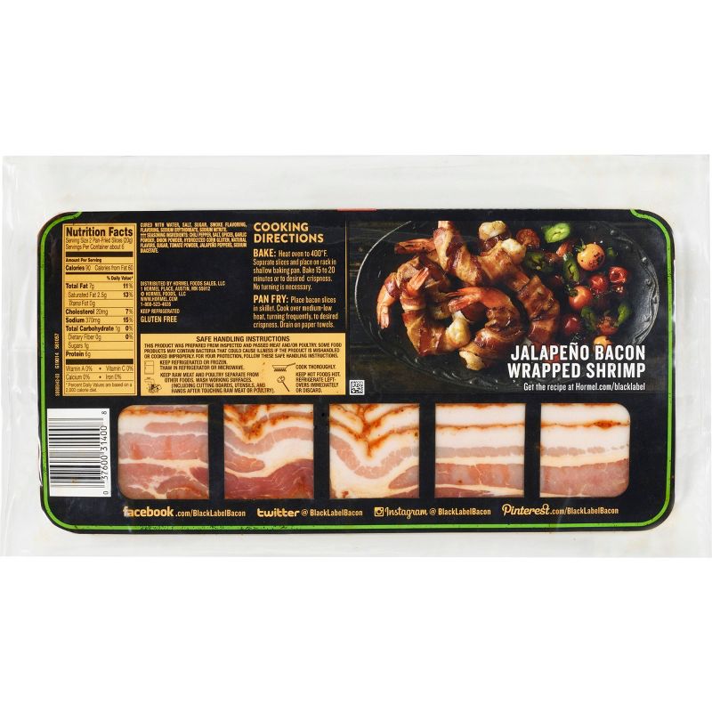Hormel Black Label Classic Country Style Thick Cut Bacon - 12oz