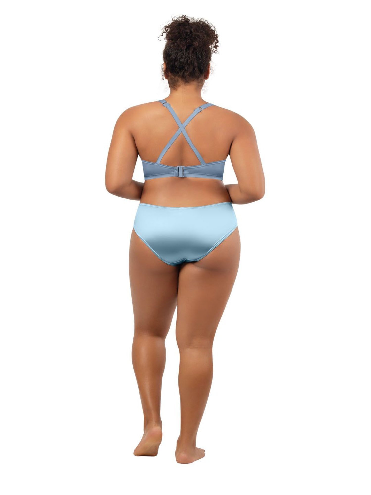 PARFAIT Dream Blue Longline Plunge Top