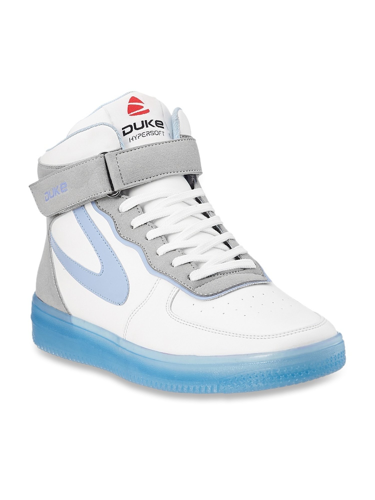 Duke Men's White Ankle High Sneakers