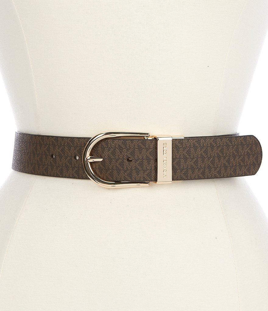 Women's Leopard Print Faux Hair Belt - Universal Thread™ Brown 2X
