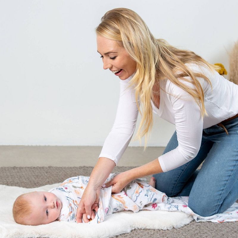 Bebe au Lait Muslin Swaddle Blanket Set Narwhal - Hello Sunshine