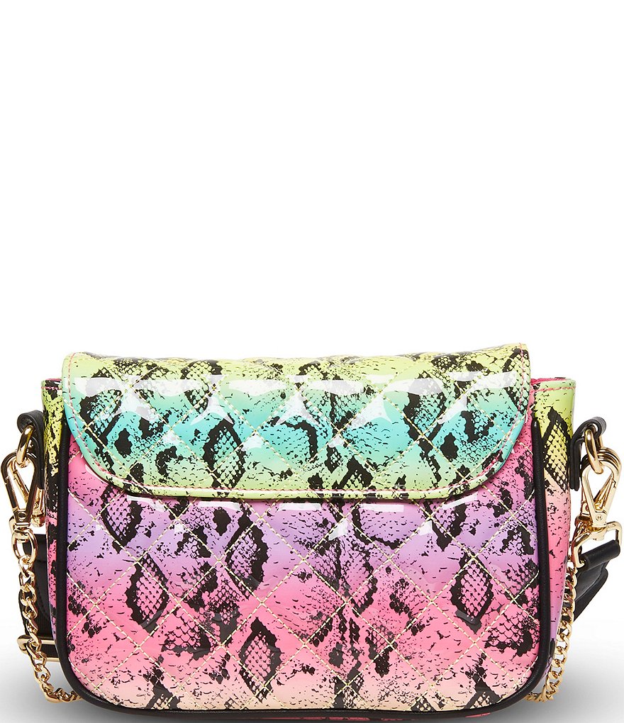 Betsey Johnson Chain Rainbow Crossbody Bag