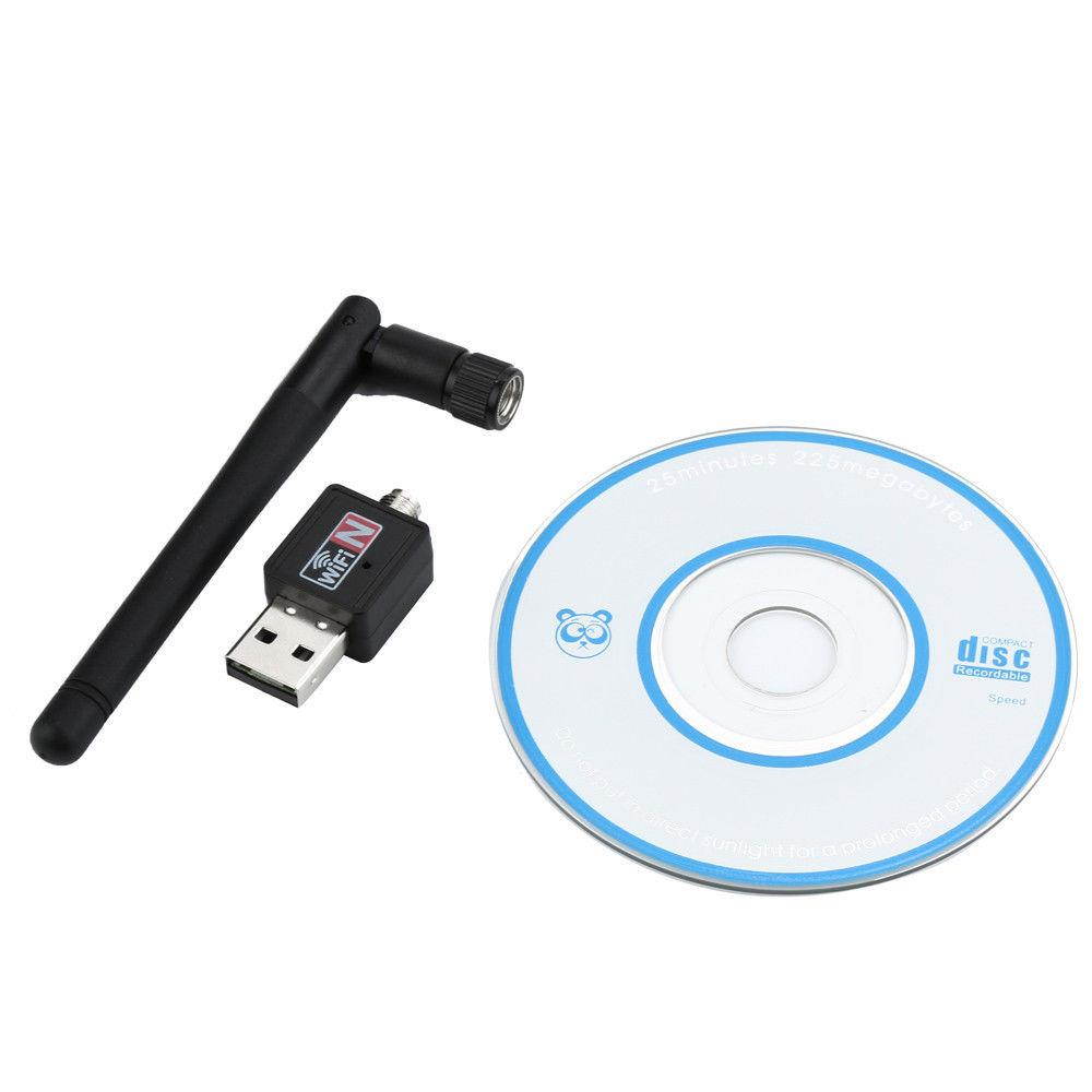 300Mbps 802.11n/g/b Mini USB Wifi Adapter wi-fi Network LAN Card w/Antenna