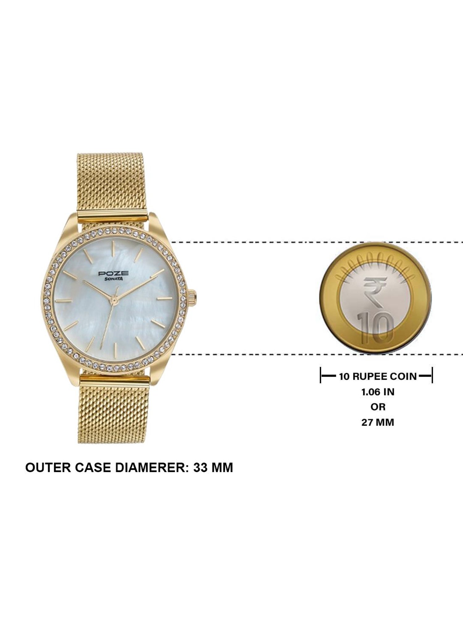 Sonata Poze 3.0 SP80078YM01WF Analog Watch for Women