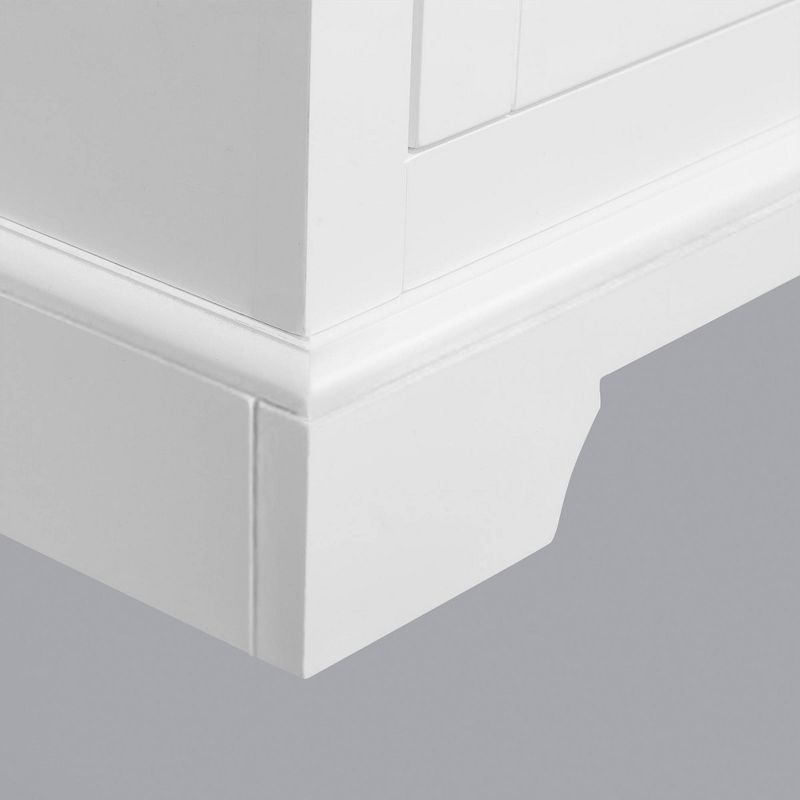 Teamson Home Shea Floor Storage Cabinet with Double Doors White - Elegant Home Fashions