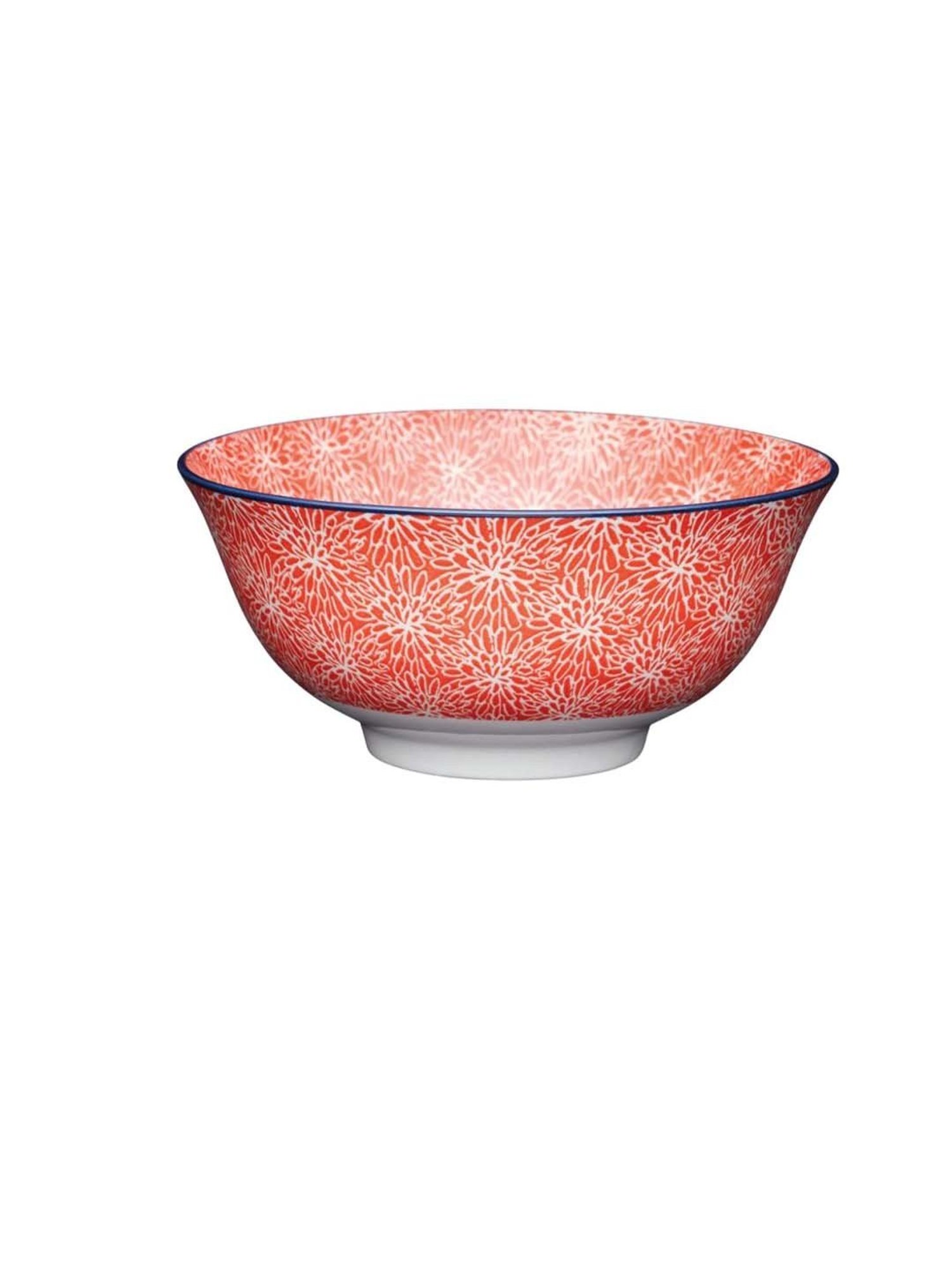 KitchenCraft Red Stoneware Fruit Bowl