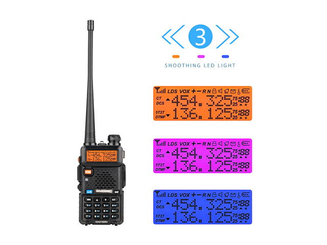 BAOFENG UV-5R Two Way Ham Radio Dual Band 136-174/400-520Mhz 5W Walkie Talkie US