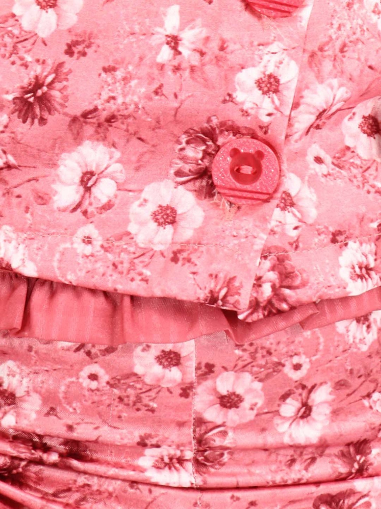 Akkriti by Pantaloons Kids Red & Cream Embroidered Kurta Set