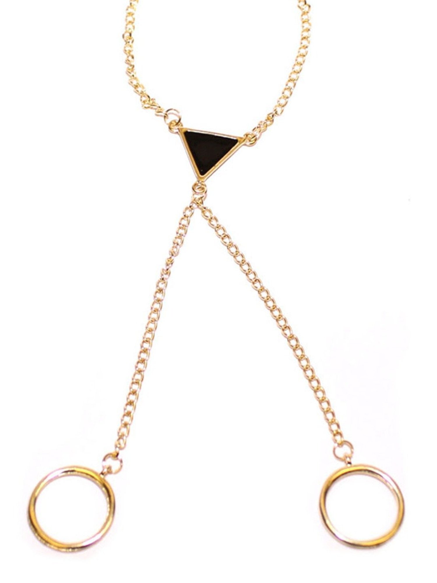 Joker & Witch Golden Triangle Hand Harness Bracelet