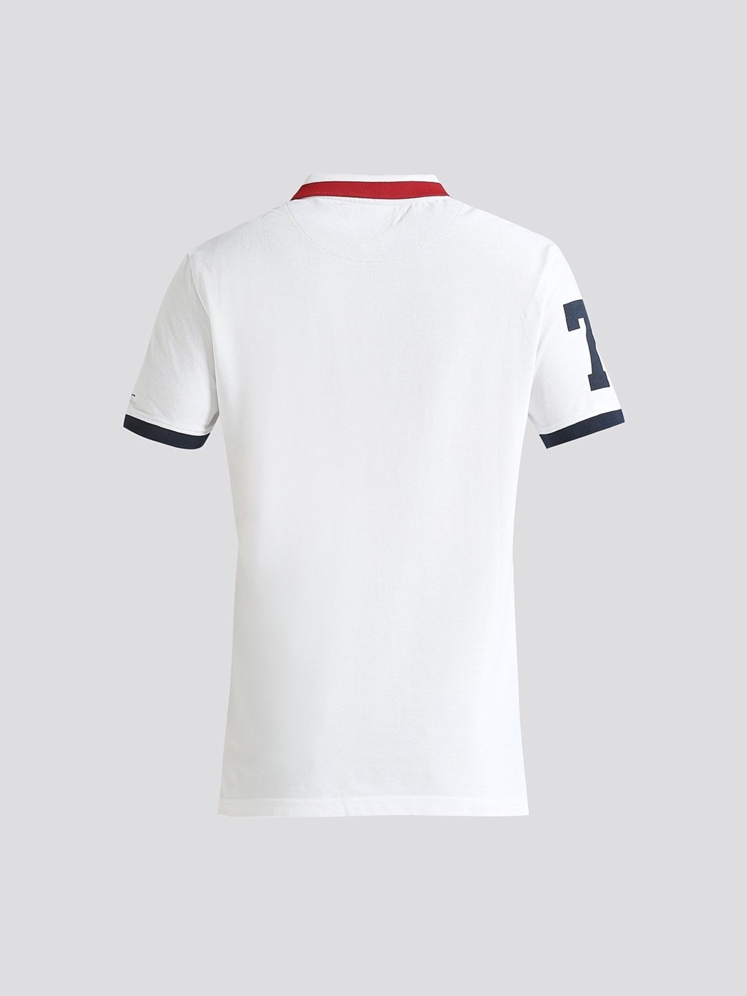 Pepe Jeans White Cotton Regular Fit Printed Polo T-Shirt