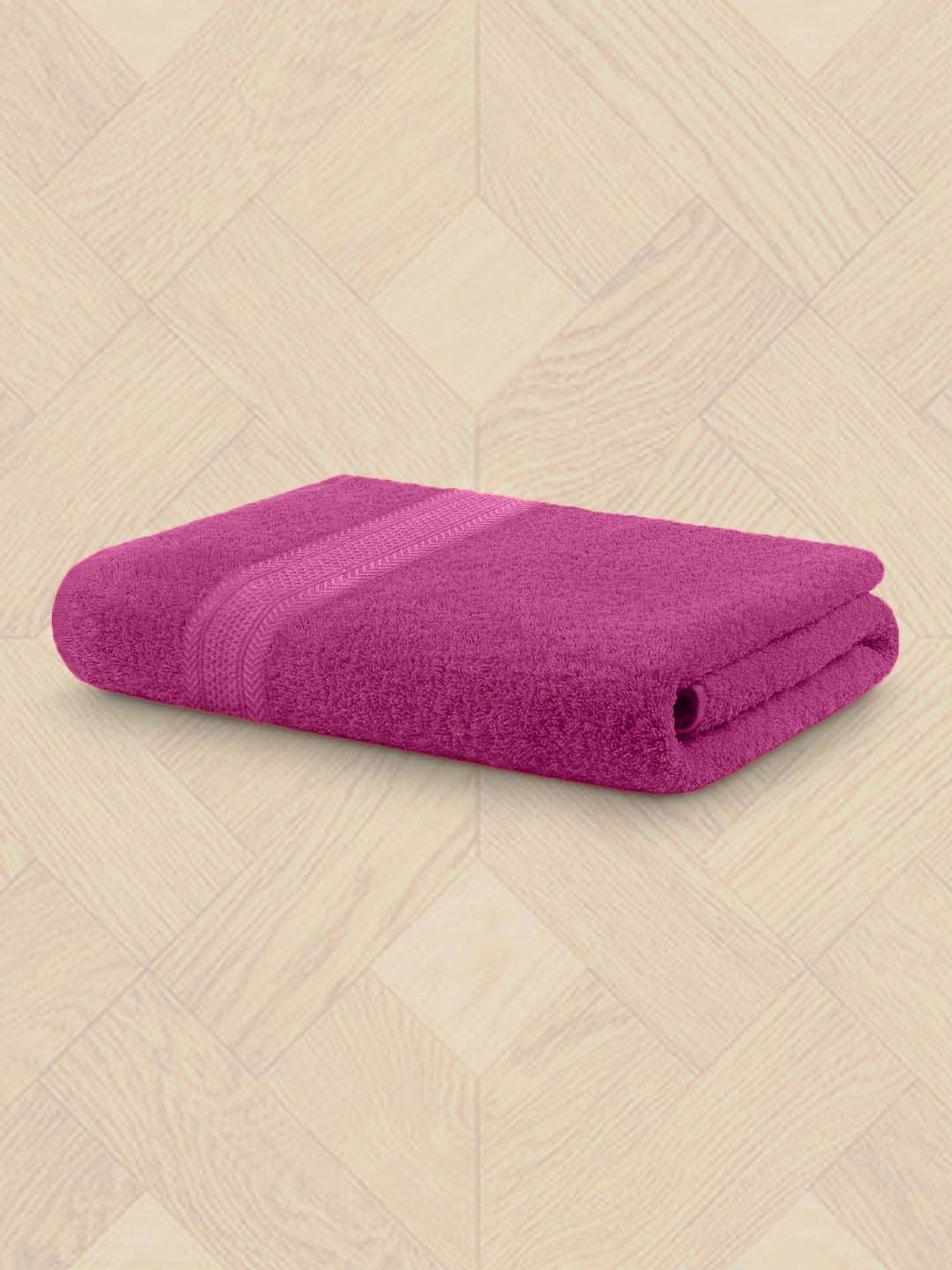 Raymond Home Fresh Rose Pink 340 GSM Cotton Bath Towel
