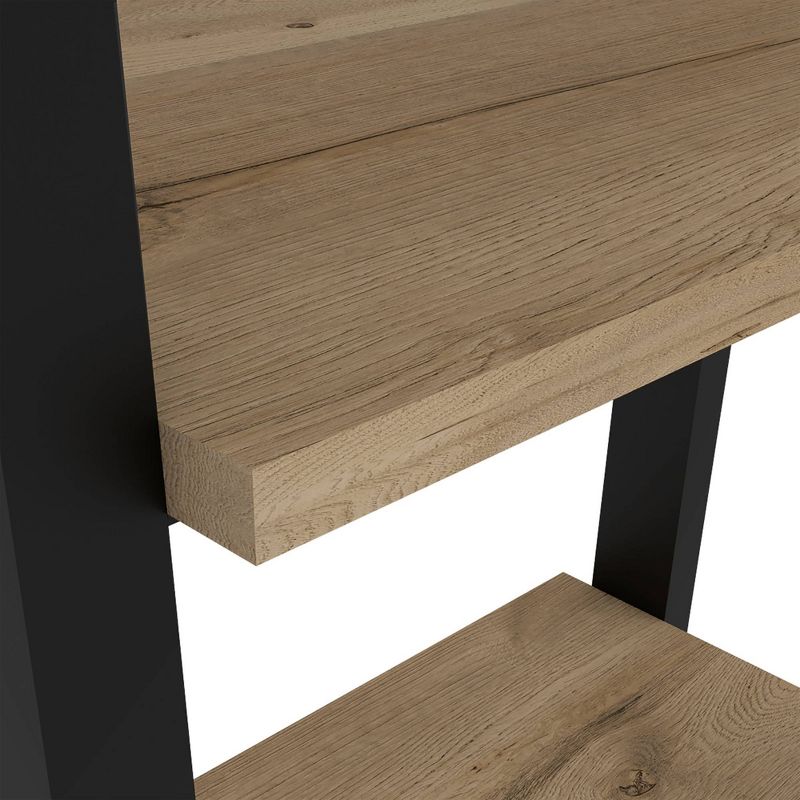 54" Emery 4 Tier Ladder Shelf Bookcase Light Wood - RST Brands