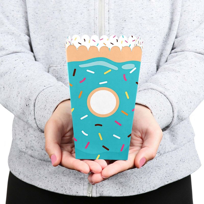 Big Dot of Happiness Pizza Party Time - Square Favor Gift Boxes - Baby Shower or Birthday Party Bow Boxes - Set of 12