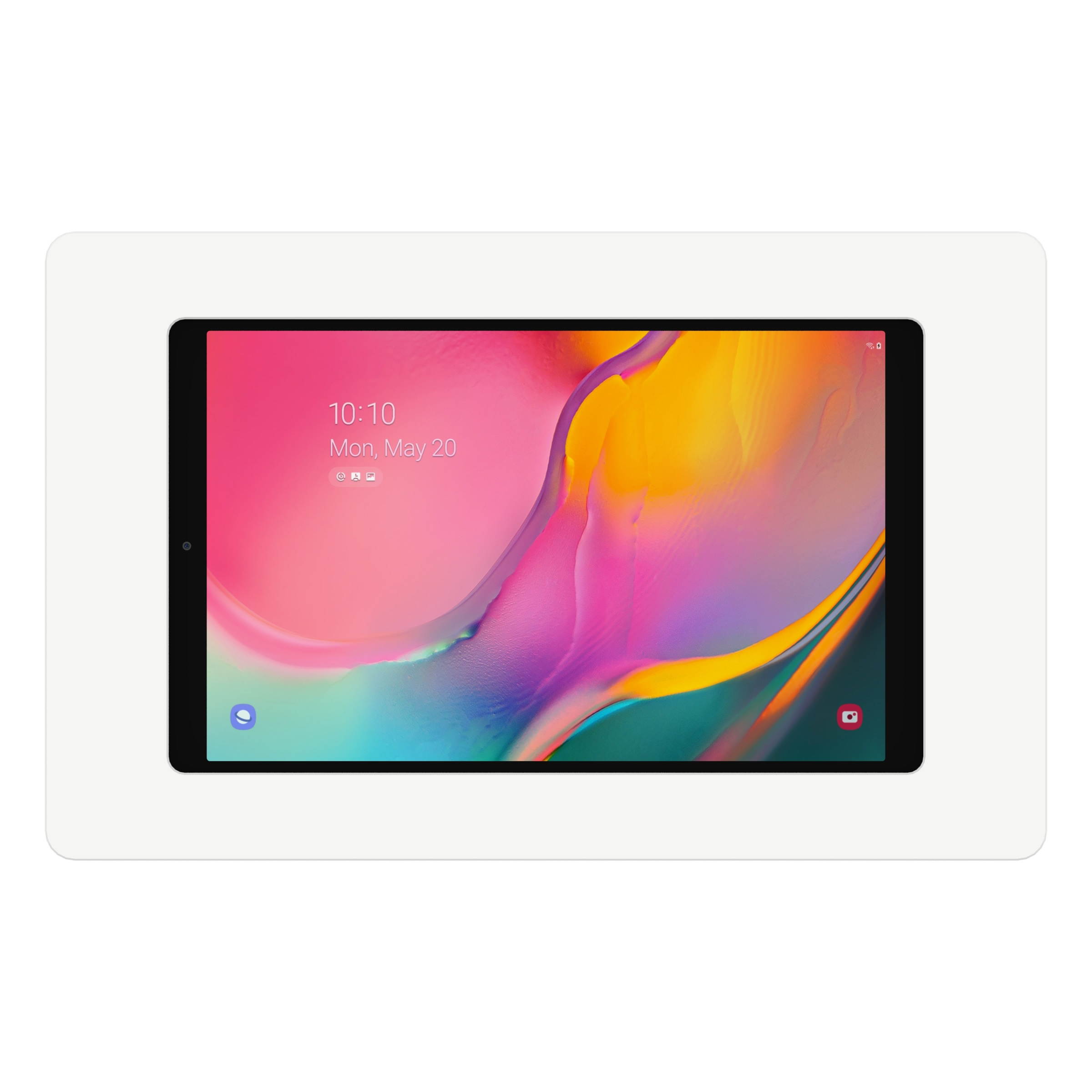 VidaMount White On-Wall Tablet Mount compatible with Samsung Galaxy Tab A 10.1 (2019)