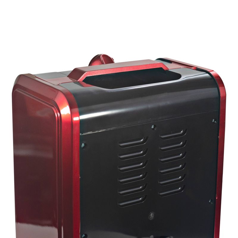 Comfort Zone Tabletop Fireplace Heater Red