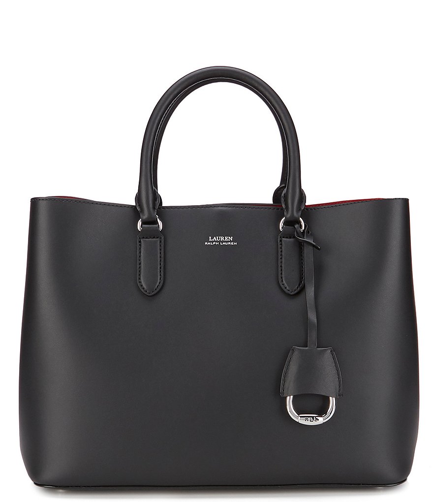 Lauren Ralph Lauren Marcy Top Handle Leather Satchel Bag