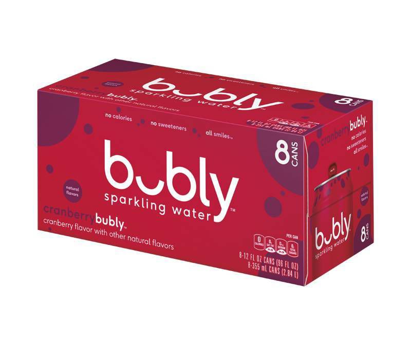 bubly Cranberry Sparkling Water - 8pk/12 fl oz Cans