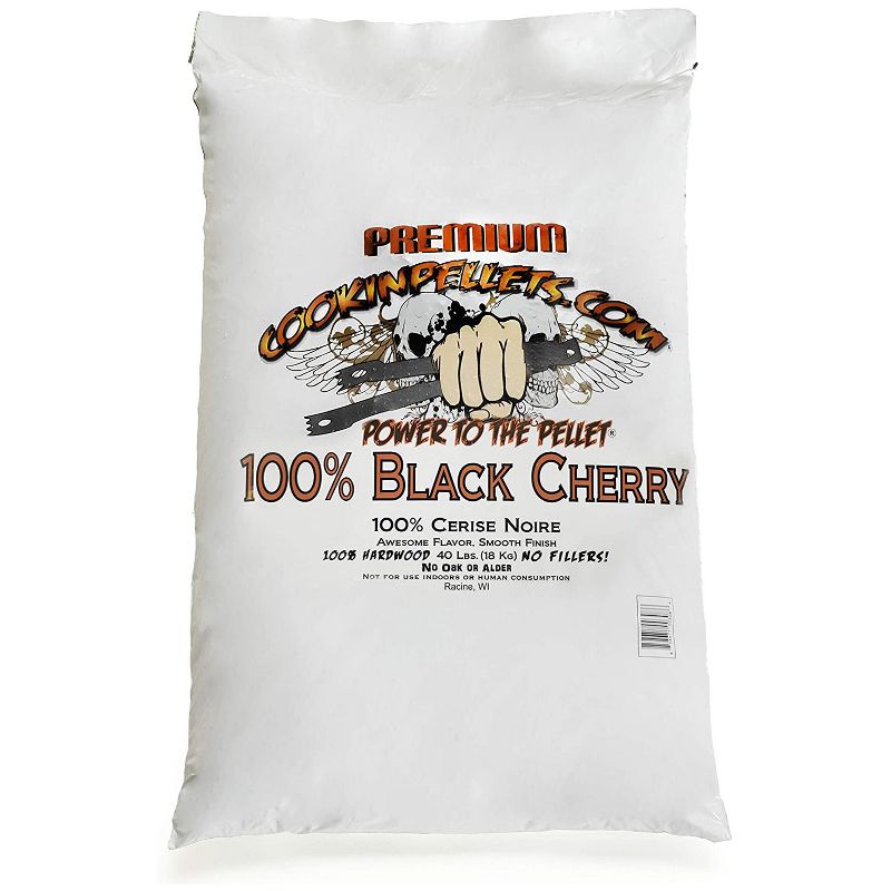 CookinPellets Black Cherry Smoker Smoking Hardwood Wood Pellets, 40 Pound Bag (4 Pack)