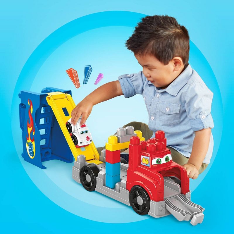 Mega Bloks First Builders Build & Race Rig Construction Set