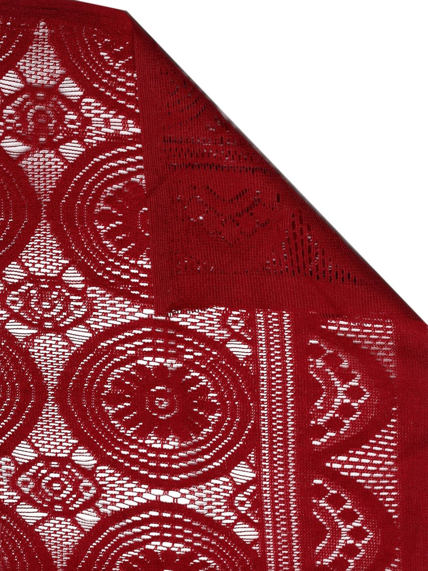 Romee Maroon Polyester Floral Sofa Covers