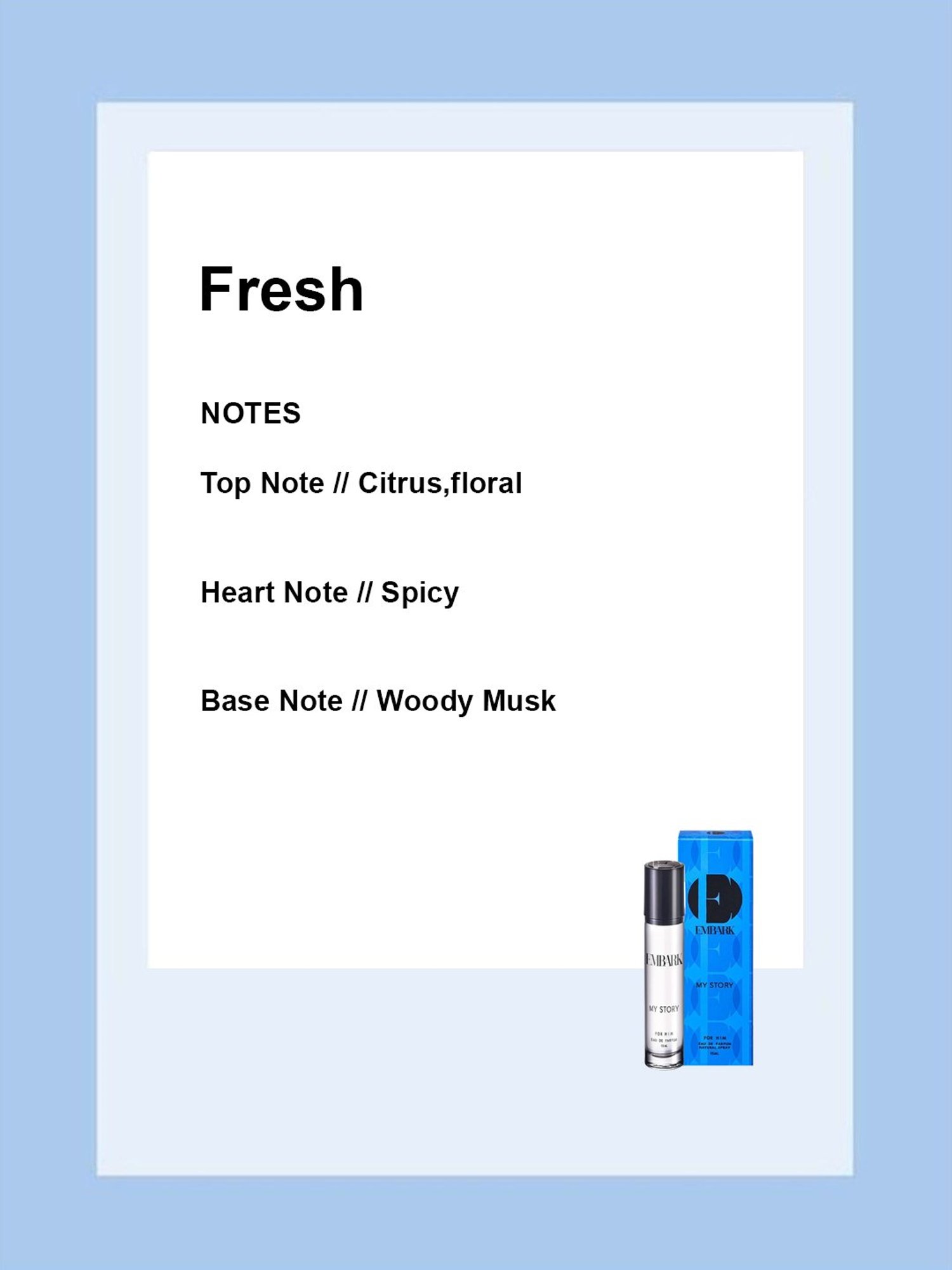 Embark My Story Eau de Parfum for Him - 15 ml