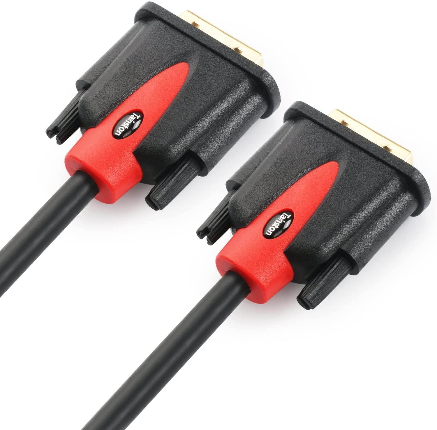 Tainston DVI to DVI Cable(6 Feet) Dual Link DVI-D Cable Male to Male with Ferrites