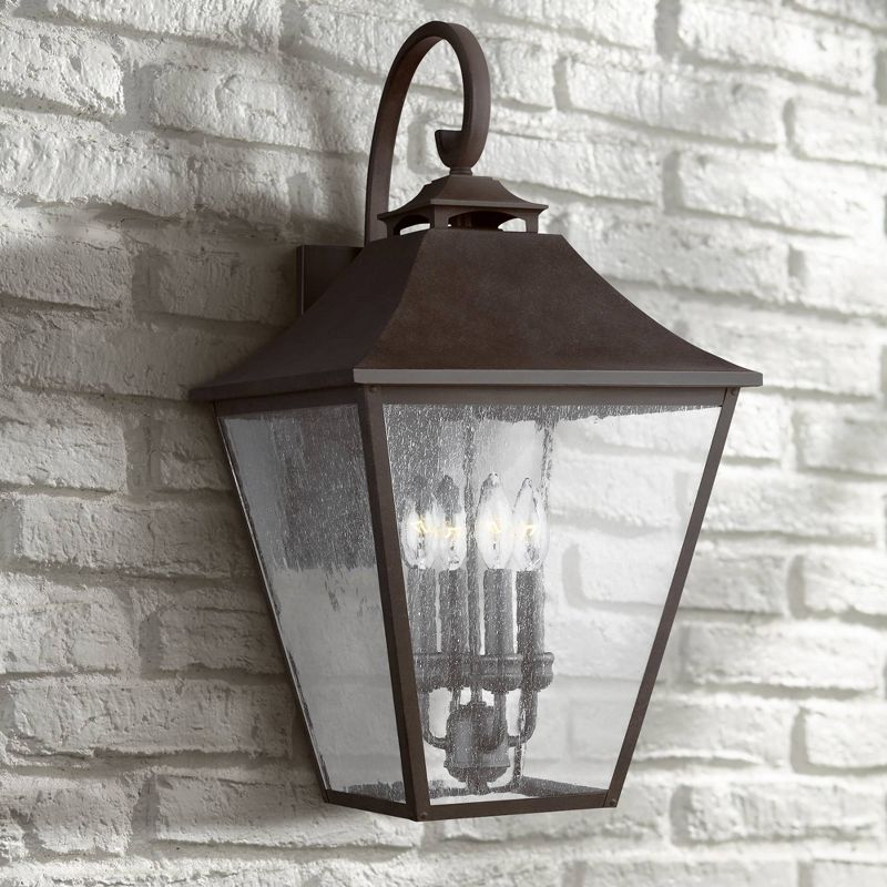 Feiss Galena 25 1/2" High Sable Steel Outdoor Wall Light