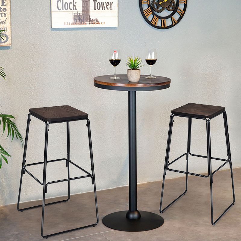 Ladder Barstool Seat Black - Riverstone Furniture Collection