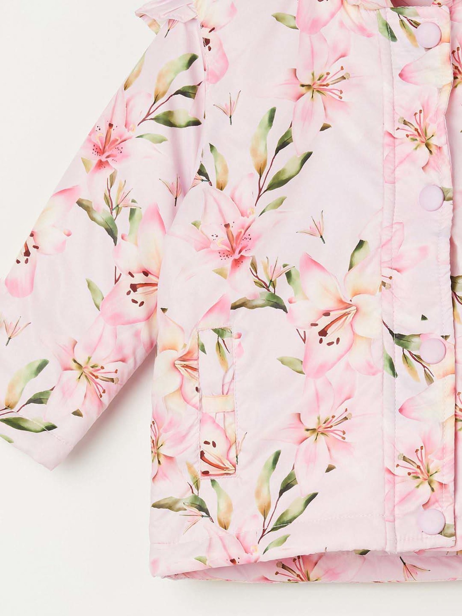 Juniors by Lifestyle Pink Printed Full Sleeves Jacket