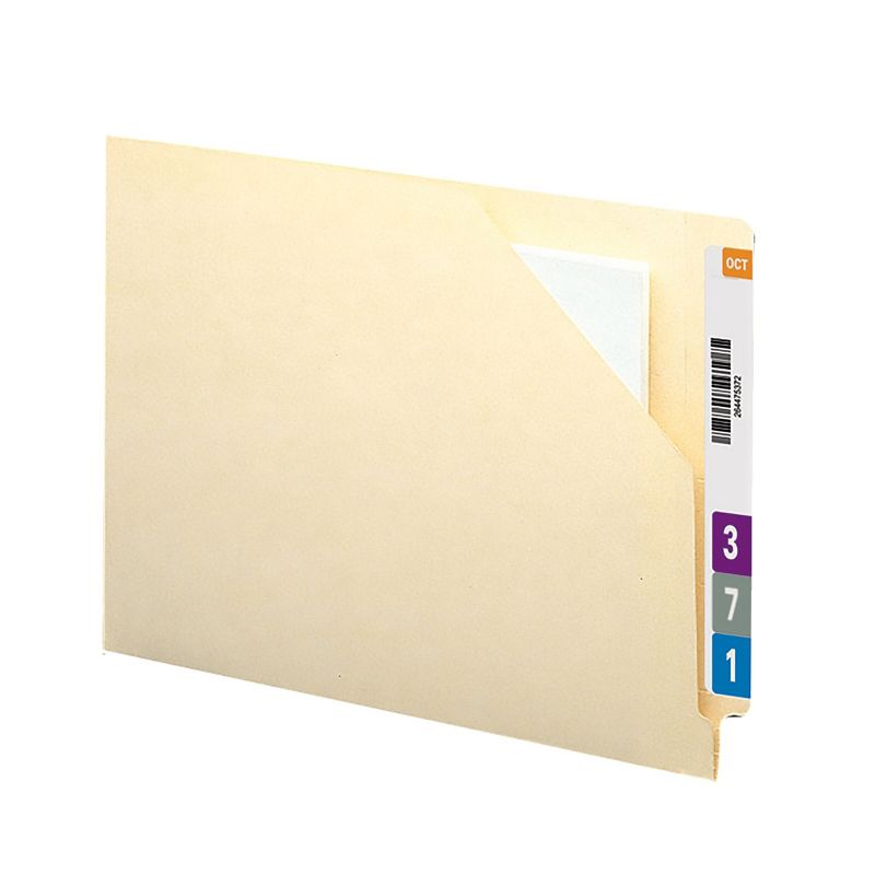 Skilcraft File Folders 3/4" Expansion 1/3-Cut Letter 100/BX Manila 2822507