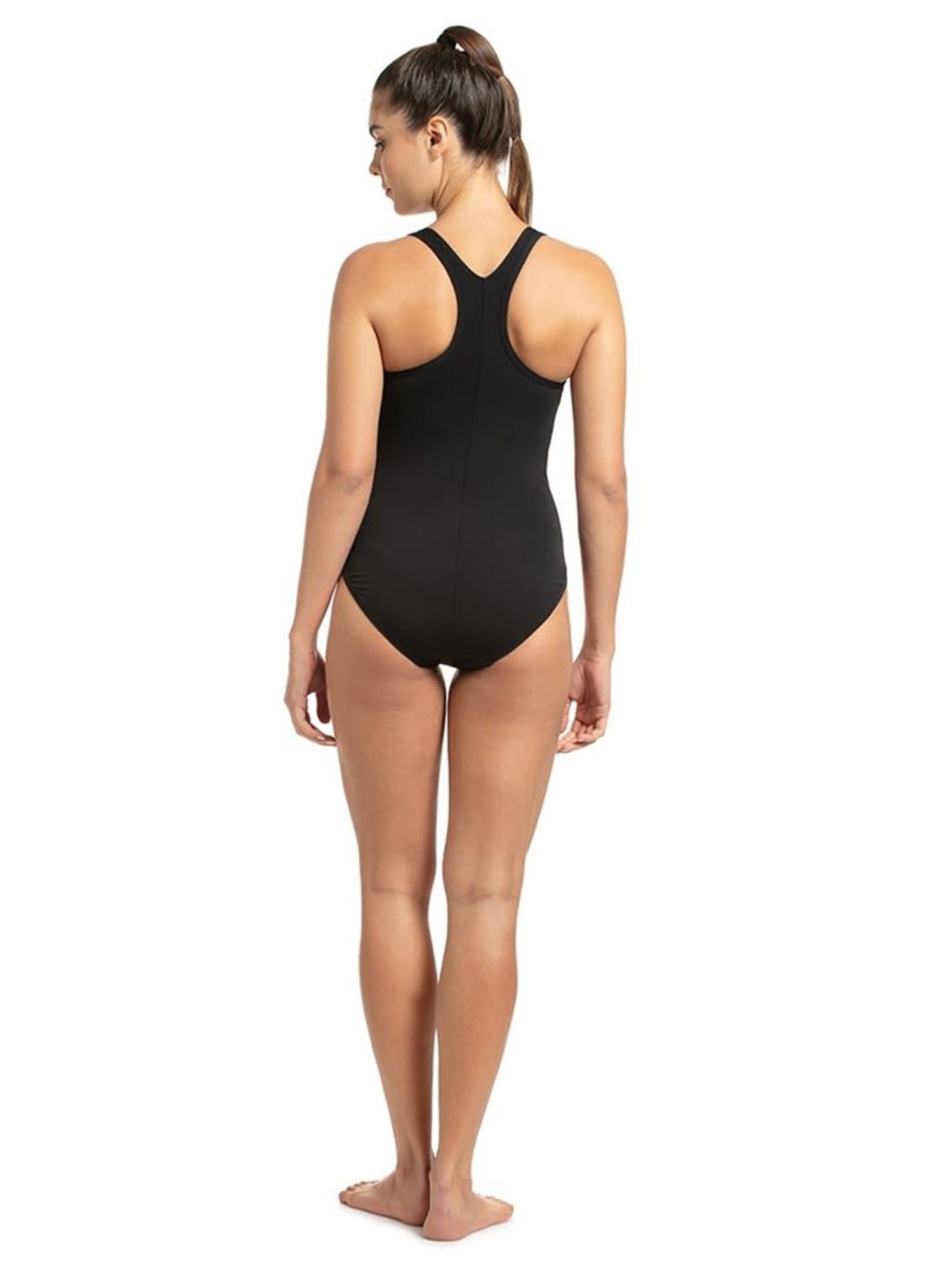 Speedo Black Printed Swimsuit
