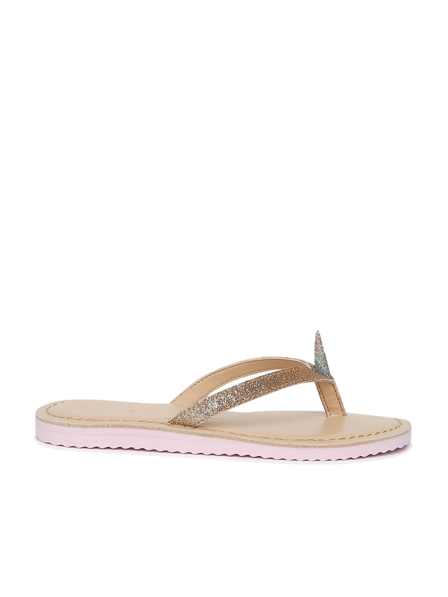 Aria Nica Kids Golden Thong Sandals