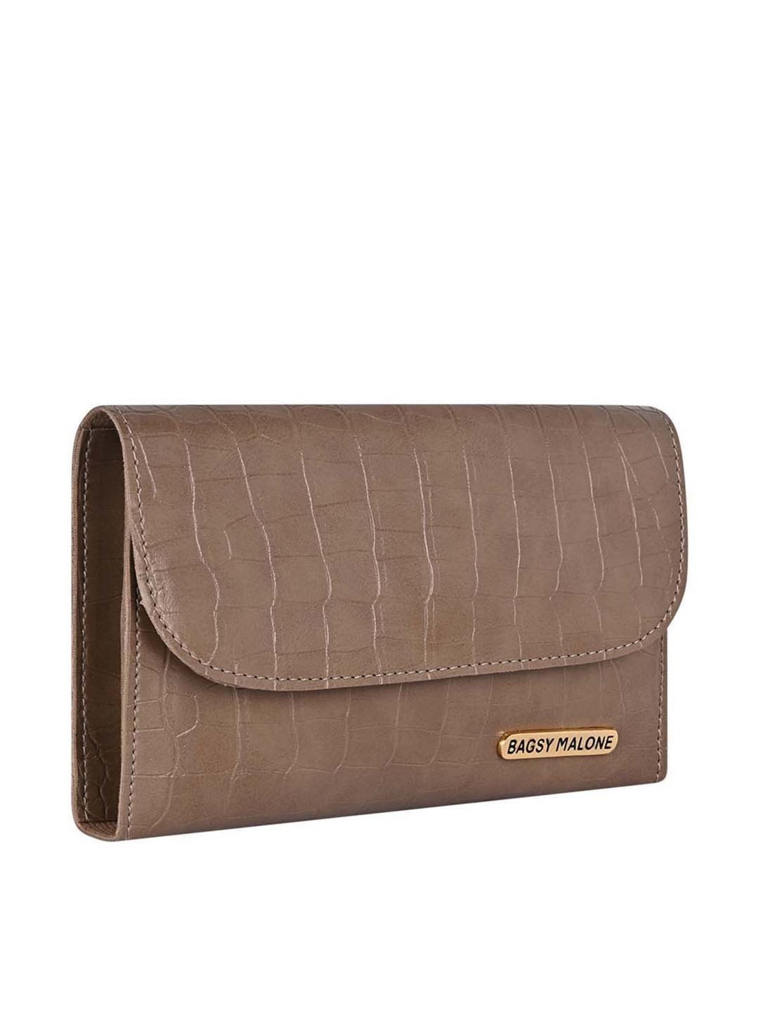 Bagsy Malone Brown Textured Clutch