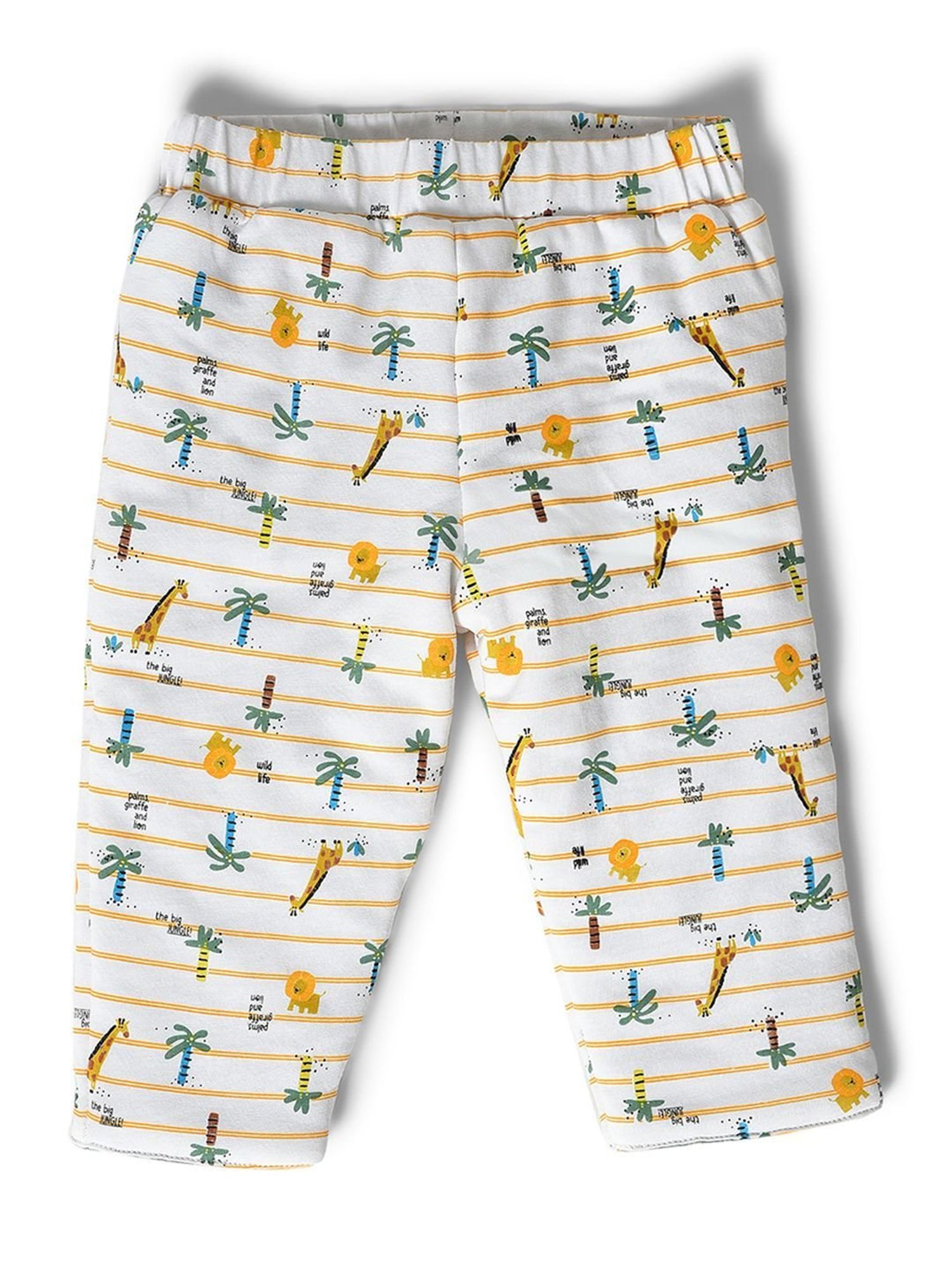 MiArcus Kids White Cotton Printed Pants