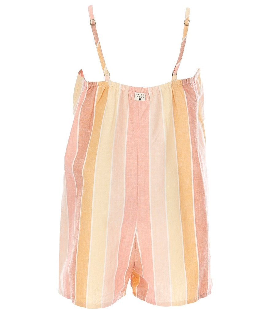 Billabong Little/Big Girls 5-14 Beach'in Around Striped Romper